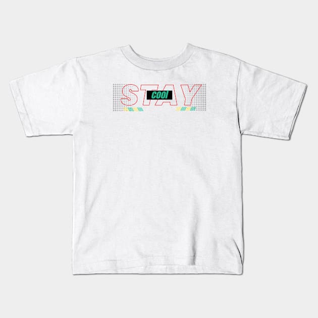 stay cool Kids T-Shirt by bahullah_art